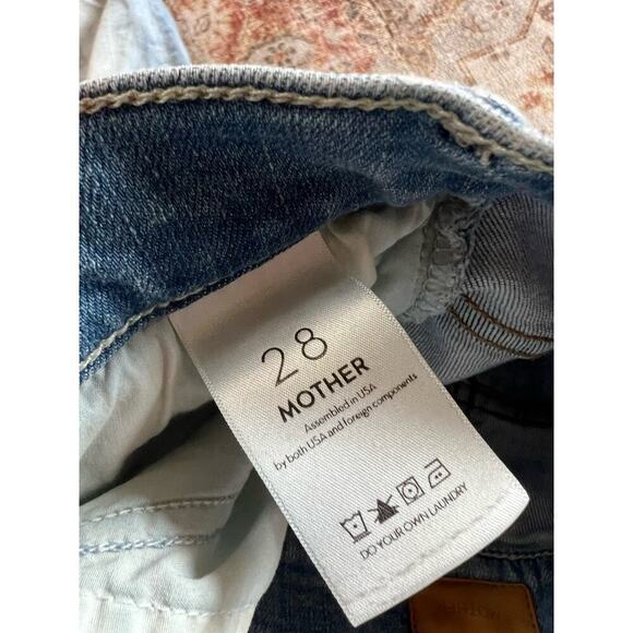 Mother The Hustler Ankle Fray Shaken Not Stirred Denim Jeans Womens Size 28 - Picture 7 of 10